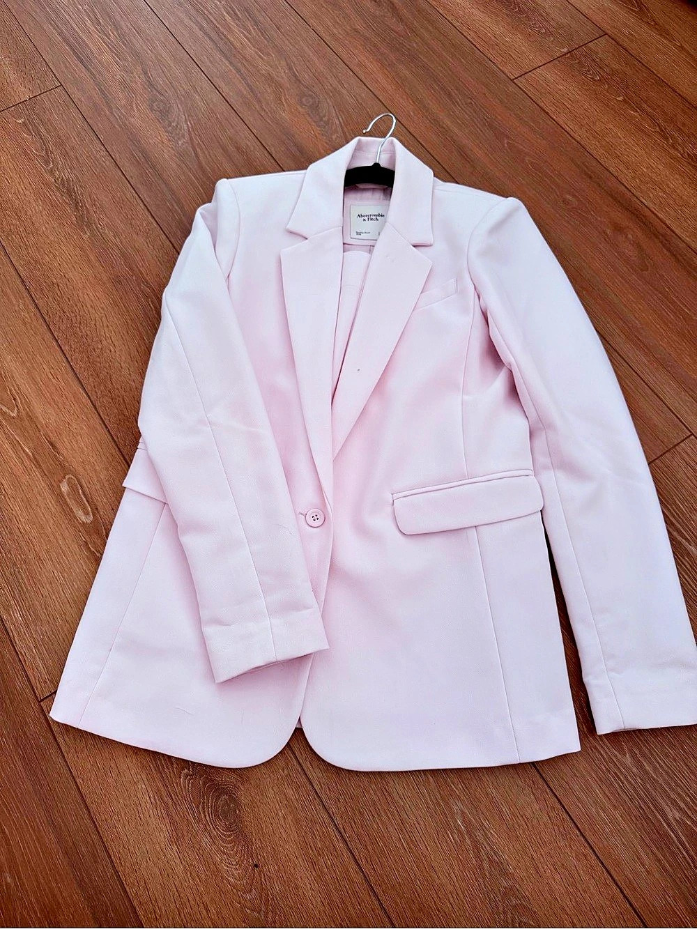Abercrombie & Fitch Classic Suiting Blazer Pink XXS with matching skort